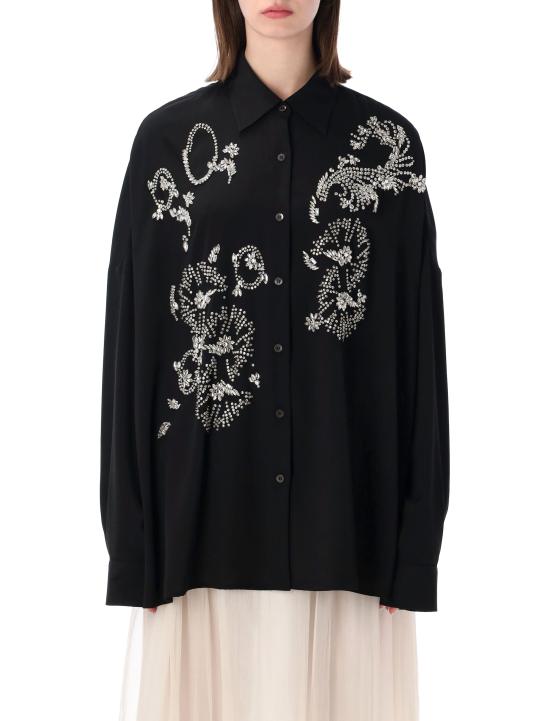 26SS 드리스 반 노튼 블라우스 2610107593078 900 BLACK