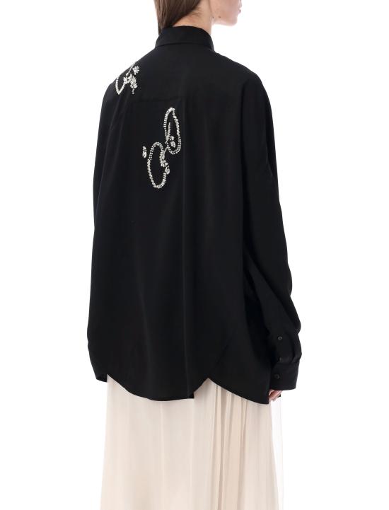 26SS 드리스 반 노튼 블라우스 2610107593078 900 BLACK - DRIES VAN NOTEN