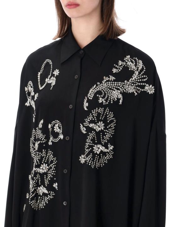 26SS 드리스 반 노튼 블라우스 2610107593078 900 BLACK - DRIES VAN NOTEN