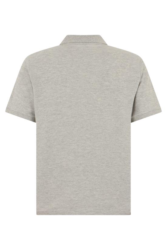 26SS 생로랑 폴로 티셔츠 844845Y37HC1403 heather grey - SAINT LAURENT