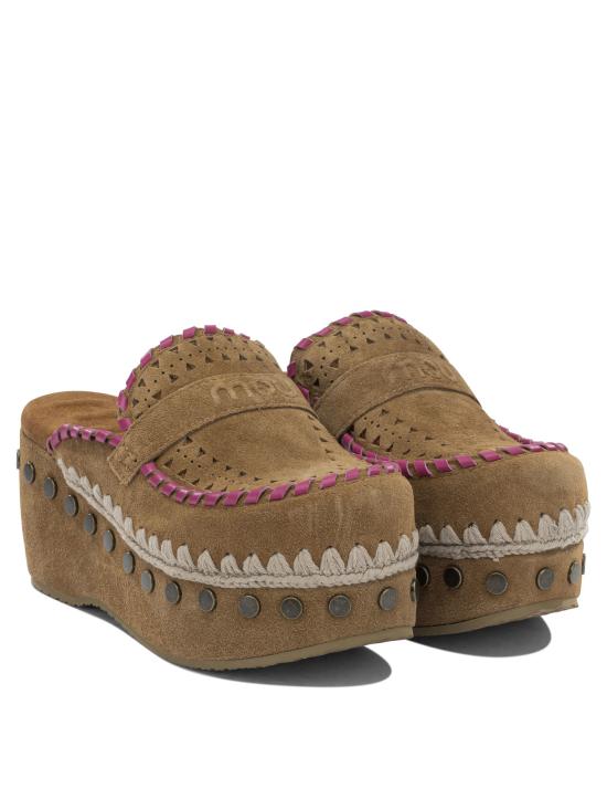 26SS 모우 뮬/슬리퍼 MUSW611004ACOG BROWN - MOU