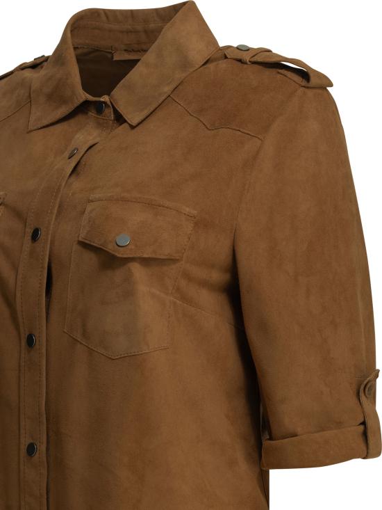 26SS 살바토레 산토로 셔츠 50150DCAMCARAMEL BROWN - SALVATORE SANTORO