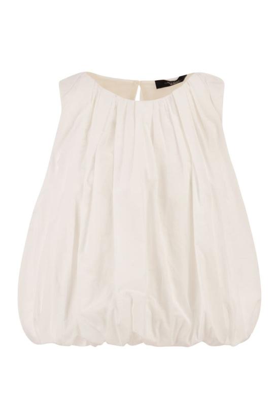 26SS 위켄드막스마라 민소매 티셔츠 2615161023600 001 WHITE