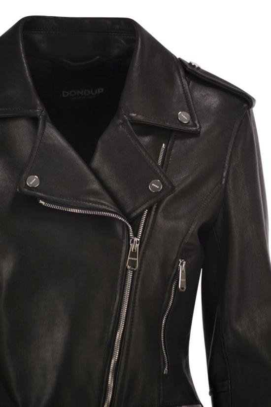 25FW 돈답 바이커 자켓 DJ724PL0635DXXXDD 999 BLACK - DONDUP