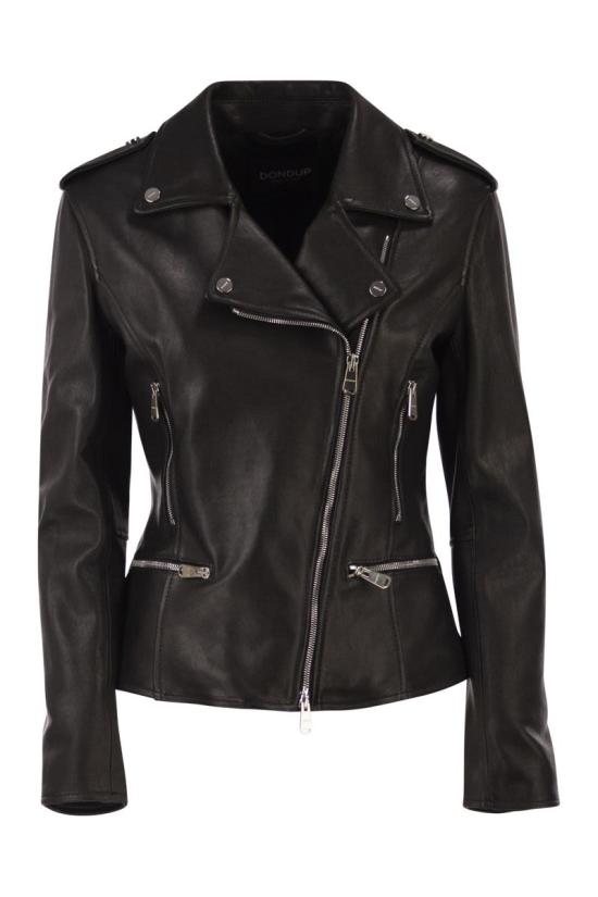 25FW 돈답 바이커 자켓 DJ724PL0635DXXXDD 999 BLACK