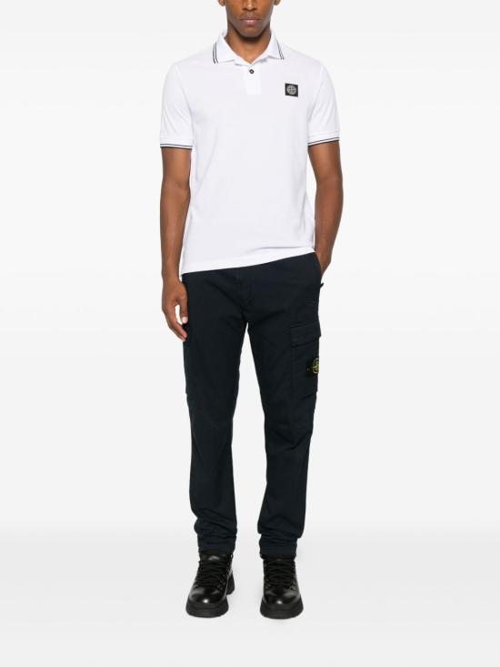  스톤 아일랜드 폴로 티셔츠 L1S152200010S0018 V1001 WHITE - STONE ISLAND