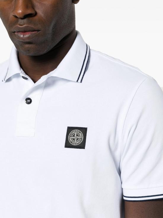  스톤 아일랜드 폴로 티셔츠 L1S152200010S0018 V1001 WHITE - STONE ISLAND