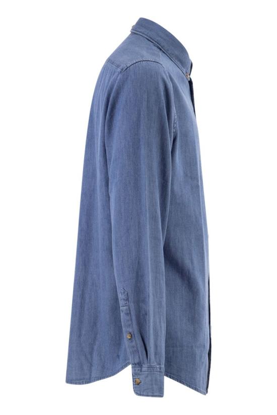 26SS 바버 긴팔 셔츠 MSH5588 MSH BL15 MEDIUM DENIM - BARBOUR
