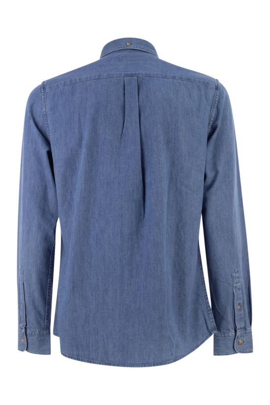 26SS 바버 긴팔 셔츠 MSH5588 MSH BL15 MEDIUM DENIM - BARBOUR