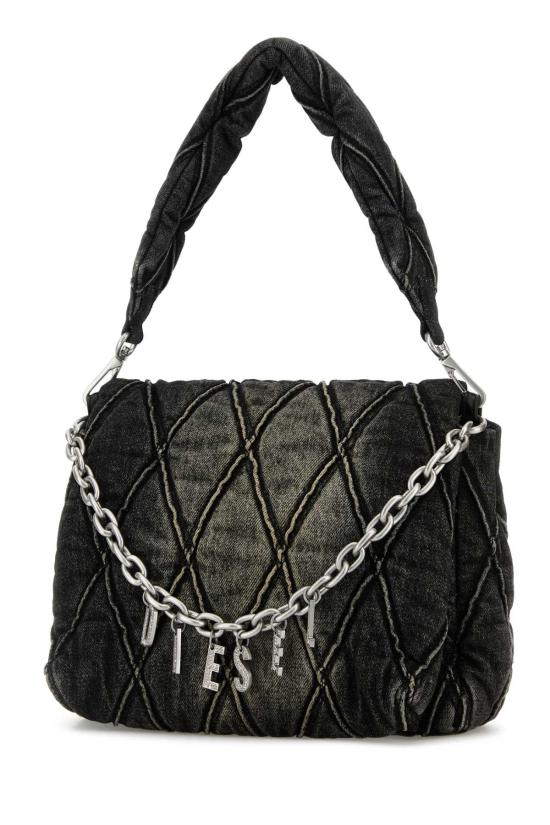  디젤 참 D 이니셜 M 숄더백 X09596 P6330T8013 BLACK - DIESEL