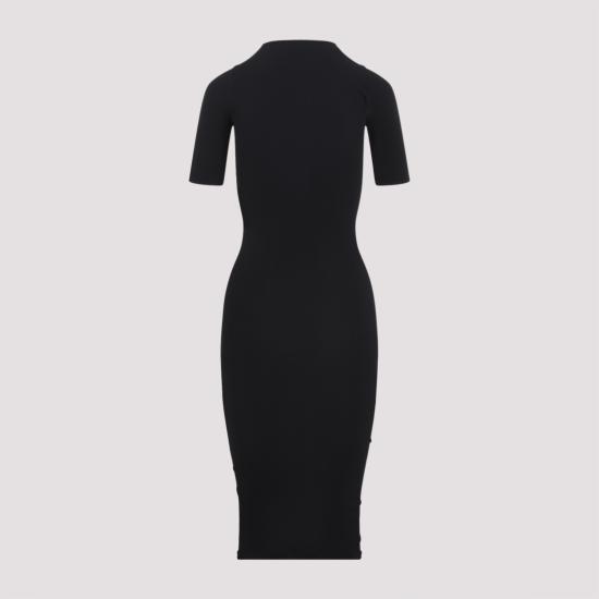 26SS 발렌티노 가라바니 미디 원피스 8B0KD15LA8N 0NO BLACK - VALENTINO GARAVANI