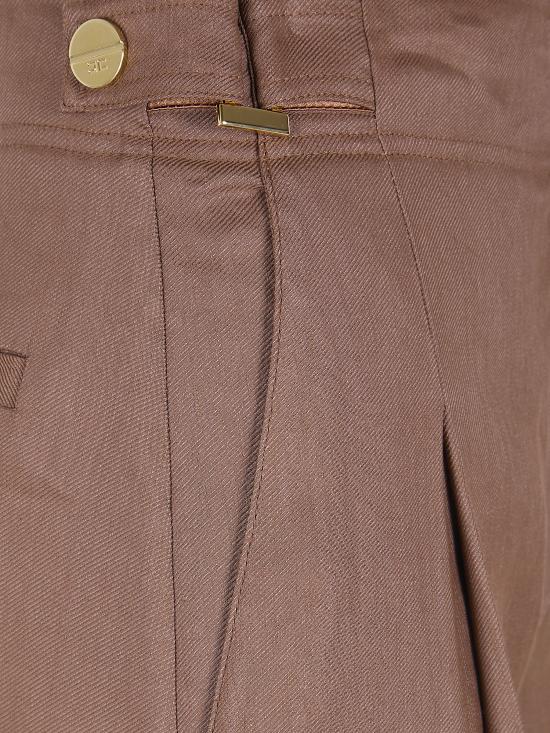 26SS 엘리자베타프랜치 스트레이트 팬츠 PA12762E2 600 BROWN - ELISABETTA FRANCHI