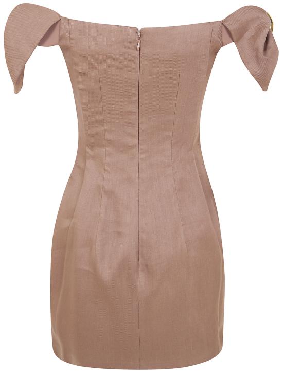 26SS 엘리자베타프랜치 숏 원피스 AB96862E2 600 BROWN - ELISABETTA FRANCHI