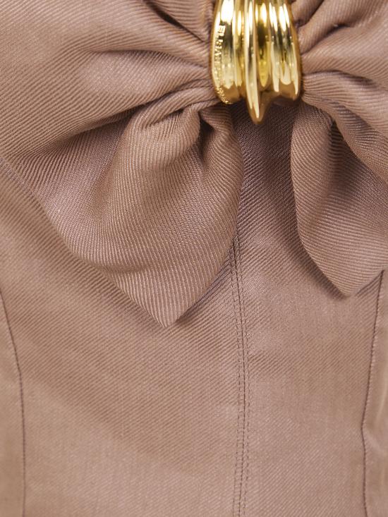 26SS 엘리자베타프랜치 숏 원피스 AB96862E2 600 BROWN - ELISABETTA FRANCHI