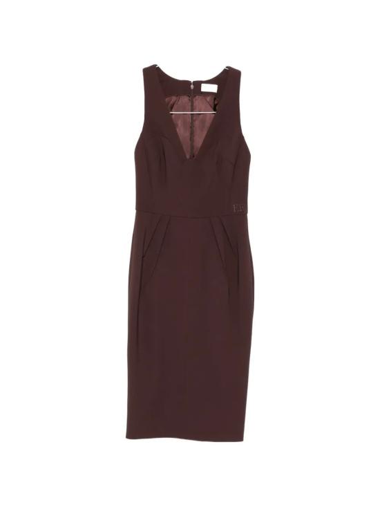 26SS 엘리자베타프랜치 미디 원피스 AB94162E2 644 BROWN - ELISABETTA FRANCHI