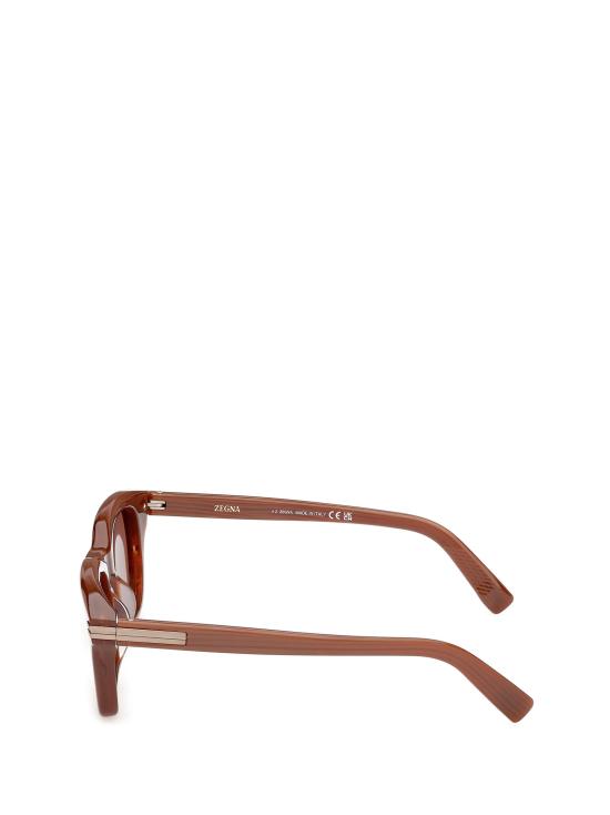 26FW 에르메네질도제냐 선글라스 EZ0303 47E LIGHT BROWN STRIPED - ERMENEGILDO ZEGNA