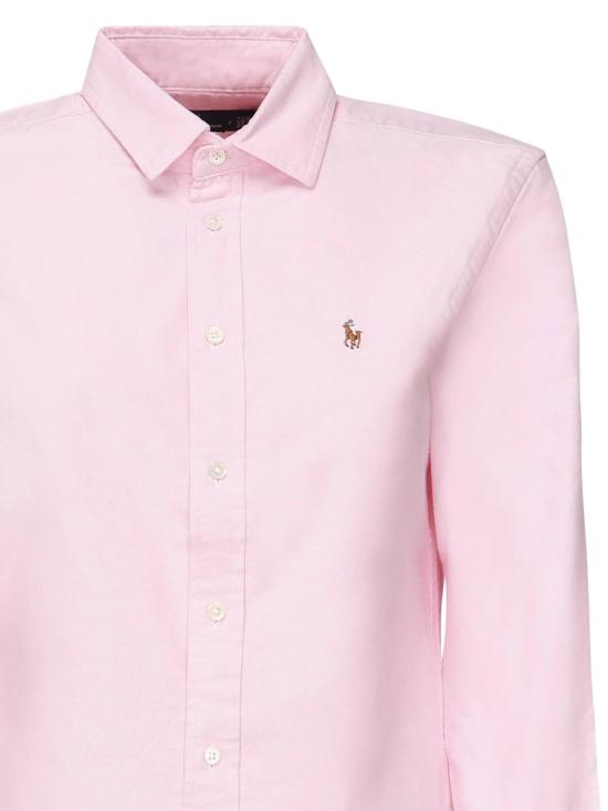 26SS 폴로 랄프로렌 포니 로고 옥스포드 셔츠 211891377098 002 PINK PURPLE - POLO RALPH LAUREN