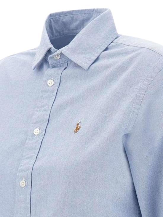 26SS 폴로 랄프로렌 포니 로고 옥스포드 셔츠 211891377098 001 BLUE - POLO RALPH LAUREN