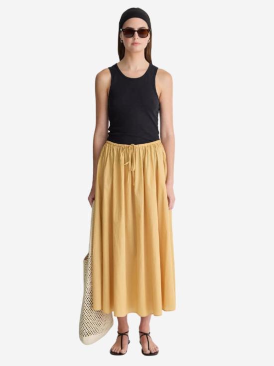  어피스 어파트 롱 스커트 Apiece Apart Hanne Tie Maxi Skirt - APIECE APART