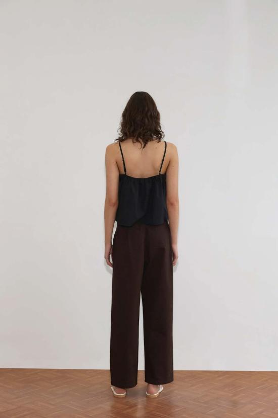  데이지 스튜디오 데님 팬츠 Deiji Studios 포켓 진 다크 브라운 - DEIJI STUDIO