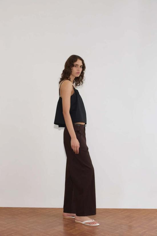  데이지 스튜디오 데님 팬츠 Deiji Studios 포켓 진 다크 브라운 - DEIJI STUDIO