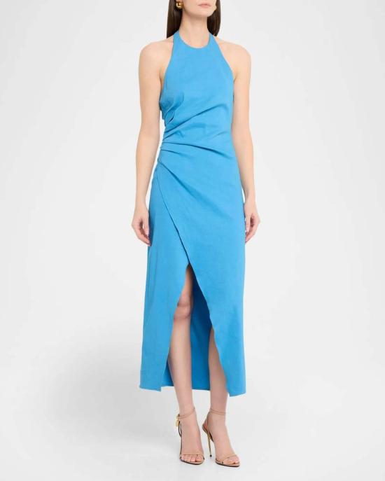  에이엘씨 롱 원피스 A.L.C. 실비 린넨 미디 홀터 드레스 - A.L.C.