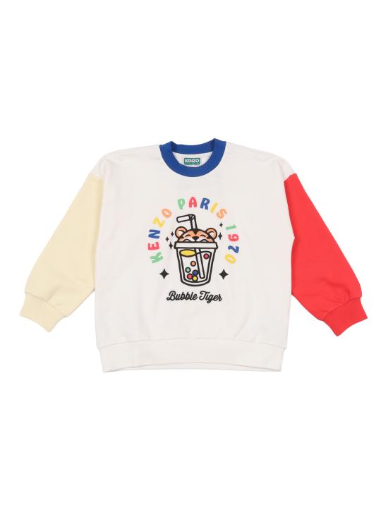  겐조 긴팔 티셔츠 스웨트셔츠 화이트 - KENZO