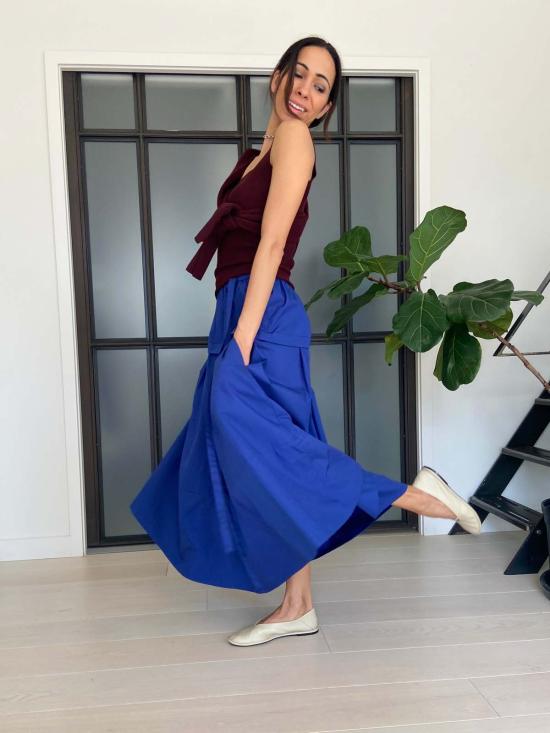  예세이트 롱 스커트 예사엣 세블 스커트 멀티 - YESAET