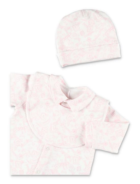  [키즈] 골든구스 오버롤 골든 구스 키즈 베이비 코튼 선물 세트 (오프 화이트/베이비 핑크) - GOLDEN GOOSE