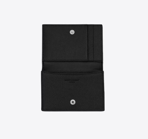 26SS 생로랑 명함지갑 469338 BTY7N 1000 BLACK DOM - SAINT LAURENT