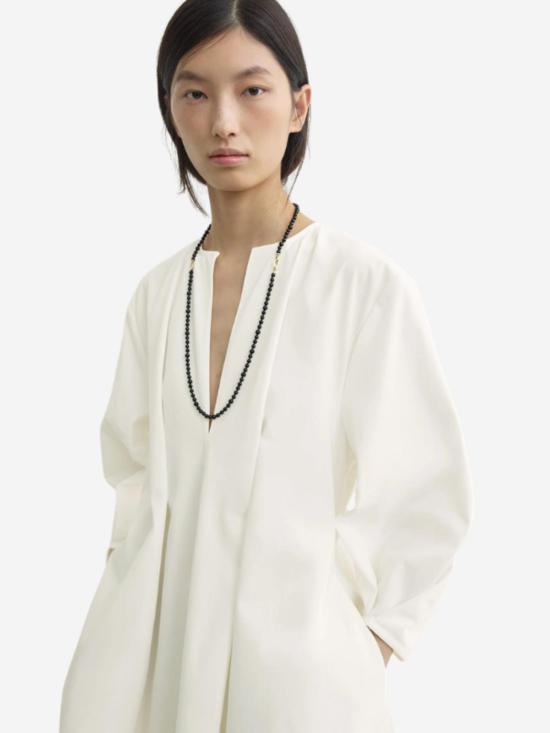  토템 숏 원피스 벌룬 슬리브 드레스 - TOTEME