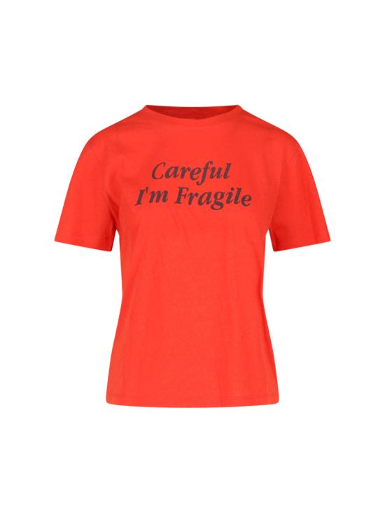 26SS 기마구아스 반팔 티셔츠 CAREFUL TSHIRT RED DOM