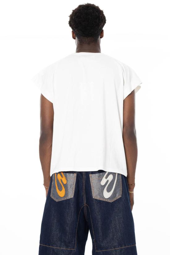 26SS 피디에프 반팔 티셔츠 DFM54033TJ110 BIANCO White - PDF