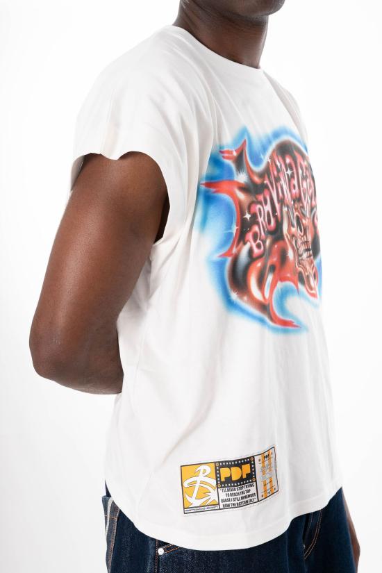 26SS 피디에프 반팔 티셔츠 DFM54033TJ110 BIANCO White - PDF