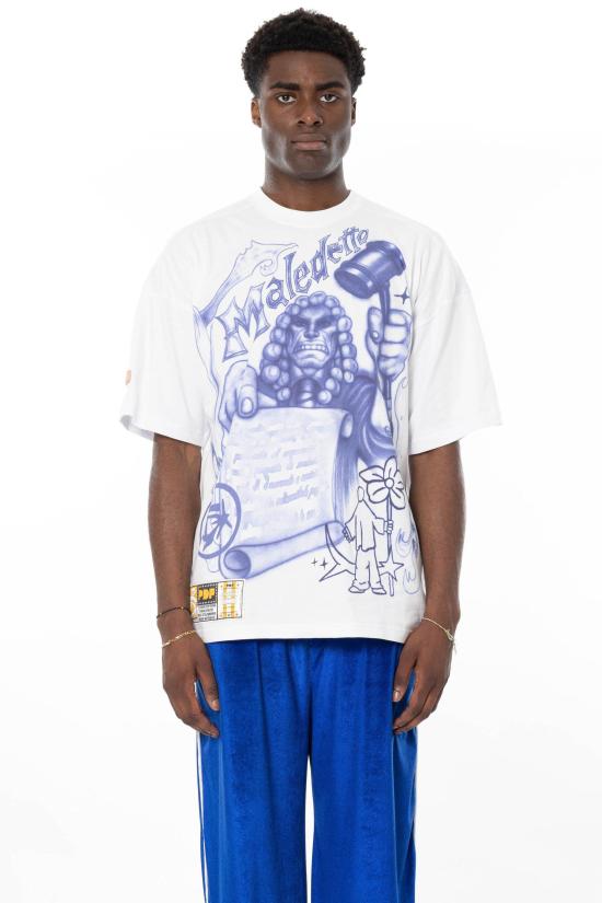 26SS 피디에프 반팔 티셔츠 DFM54029TJ112JUDGE WHITE White