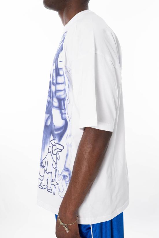 26SS 피디에프 반팔 티셔츠 DFM54029TJ112JUDGE WHITE White - PDF