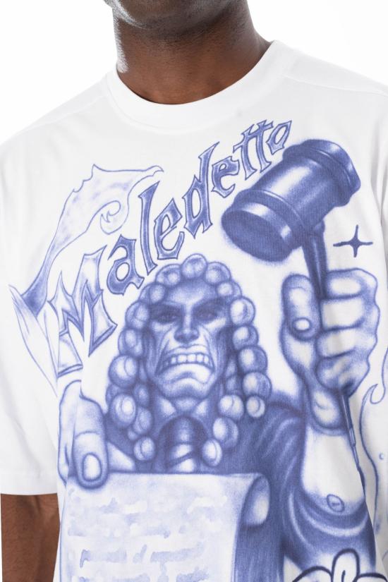 26SS 피디에프 반팔 티셔츠 DFM54029TJ112JUDGE WHITE White - PDF