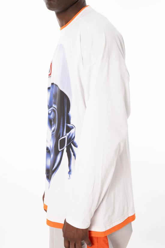 26SS 피디에프 긴팔 티셔츠 DFM54043TJ101 BIANCO White - PDF