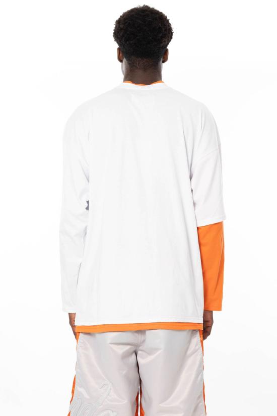 26SS 피디에프 긴팔 티셔츠 DFM54043TJ101 BIANCO White - PDF