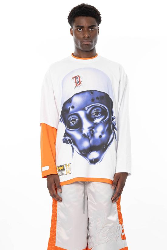 26SS 피디에프 긴팔 티셔츠 DFM54043TJ101 BIANCO White