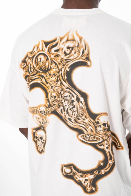 26SS 피디에프 반팔 티셔츠 DFM54029TJ110 BIANCO White - PDF