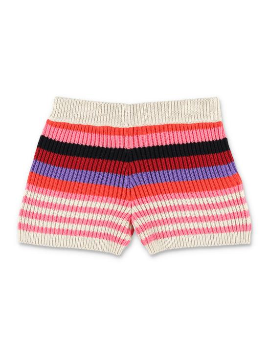  [키즈] 마르니 쇼츠/버뮤다 키즈 스트라이프 코튼 니트 퀼로트 반바지 (멀티 컬러) - MARNI
