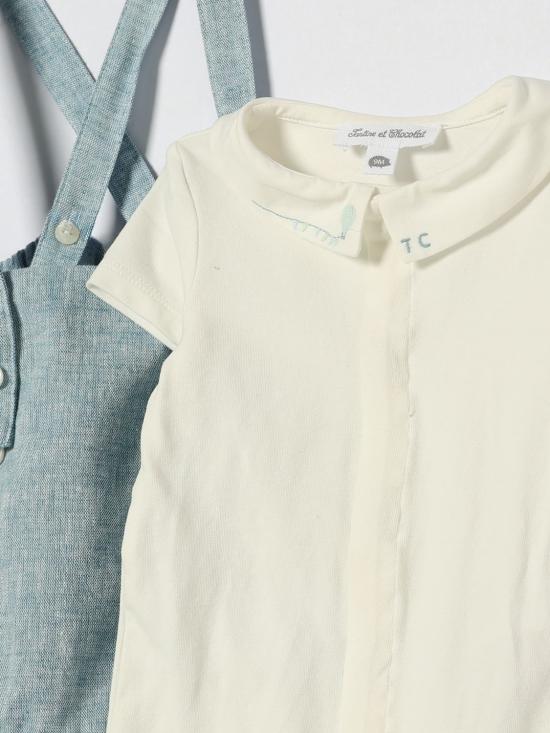 26SS [키즈] 타티네쇼콜라 오버롤 CC37000 40 Gnawed Blue - TARTINE ET CHOCOLAT