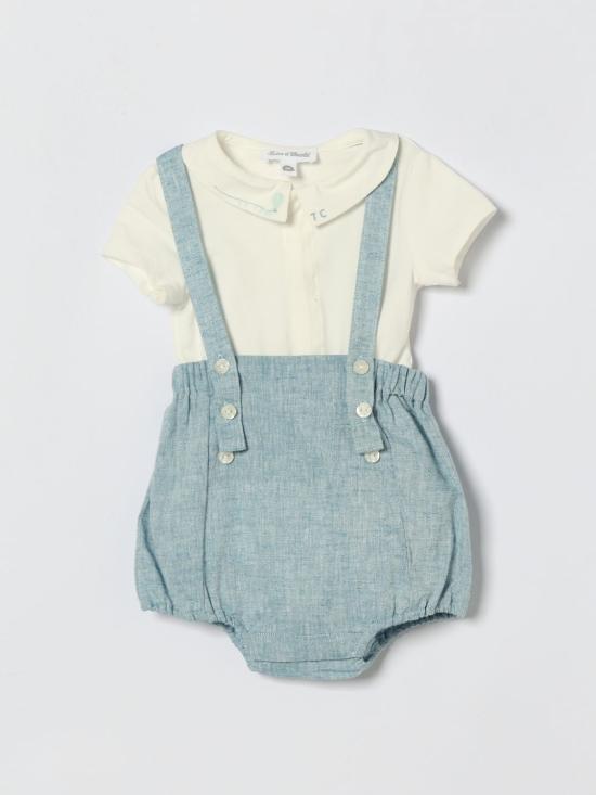 26SS [키즈] 타티네쇼콜라 오버롤 CC37000 40 Gnawed Blue