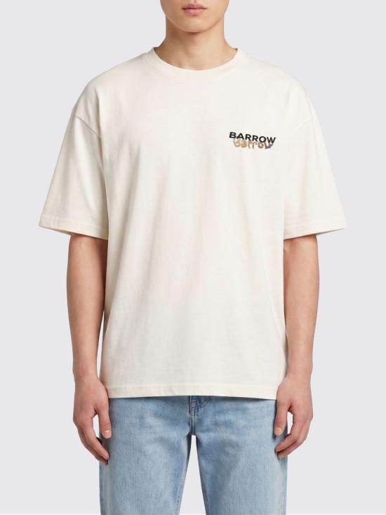 26SS 바로우 반팔 티셔츠 S6BWUATH076 412 White