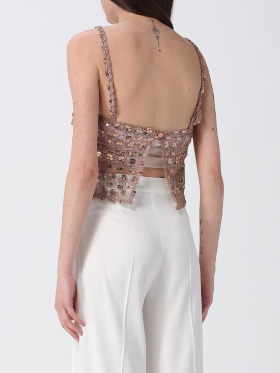 26SS H 꾸뛰르 민소매 티셔츠 HM32234648 MOCHA MOUSSE Bronze - H COUTURE