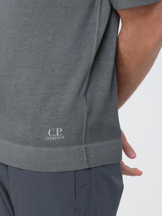 26SS 씨피 컴퍼니 폴로 티셔츠 20CMKN204A110646S 921 Grey 1 - C.P. COMPANY