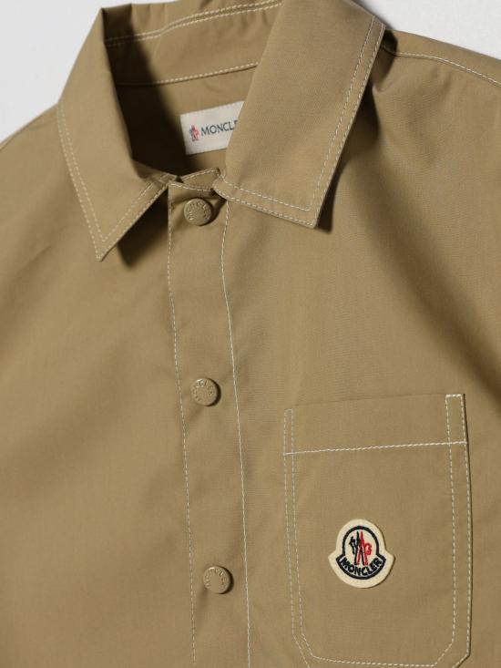26SS [키즈] 몽클레어 셔츠 2F00004598B8 202 Beige - MONCLER