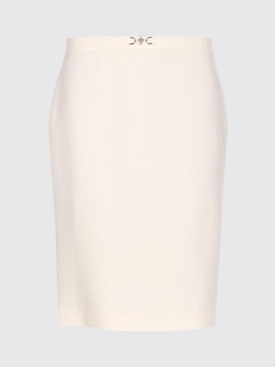 26SS 베르사체 미디 스커트 10230581A12789 1W010 White - VERSACE