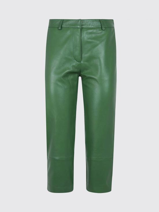 26SS 더프랭키샵 팬츠 LIORLEATHERCAPRIPAFS21 EMERALD Green - THE FRANKIE SHOP